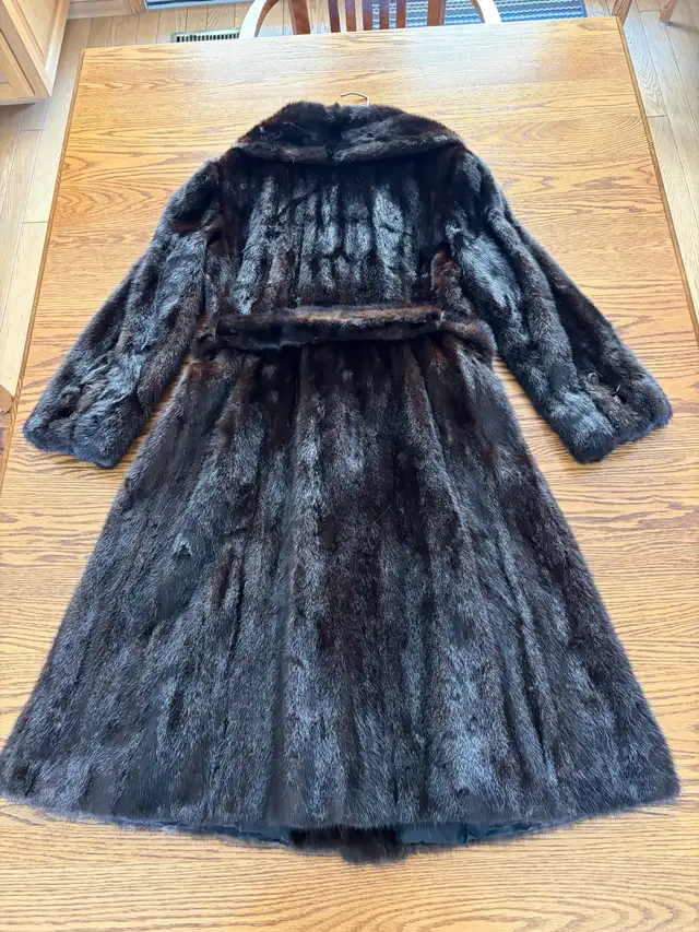 Woman’s dark Ranch Mink Coat & Mink Stoal & mink hat in Women's - Tops & Outerwear in Norfolk County - Image 3
