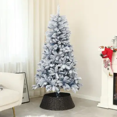 5ft Flocked Blue Christmas Tree, Artificial Christmas Tree, View more