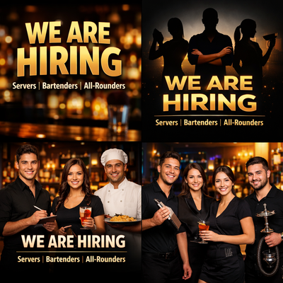 Immediate Hiring: Servers (Evenings & Weekends), View more