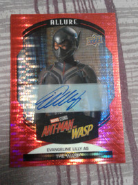 Evangeline Lilly as The Wasp signed Marvel card