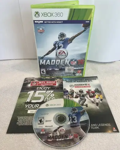 Like New Complete + Inserts Madden NFL 16 Xbox 360 $17, View more
