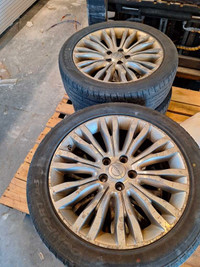 18" aluminum rims and tires