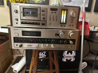 Sony STR 5800 Receiver and TC K60 cassette deck for sale