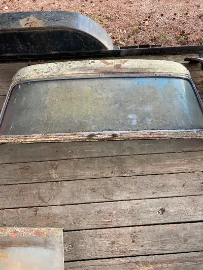 Chevy car parts 1955 2dr post doors $150 each - SOLD 1955 trunk lid $150 1955 grill $125 1957 hood b...