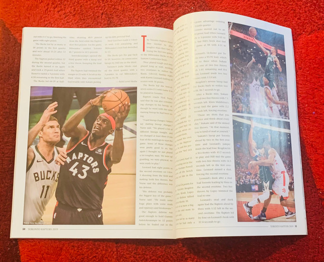 Slightly used 2018-19 Toronto Raptors NBA Champions. Magazine  in Magazines in City of Toronto - Image 2