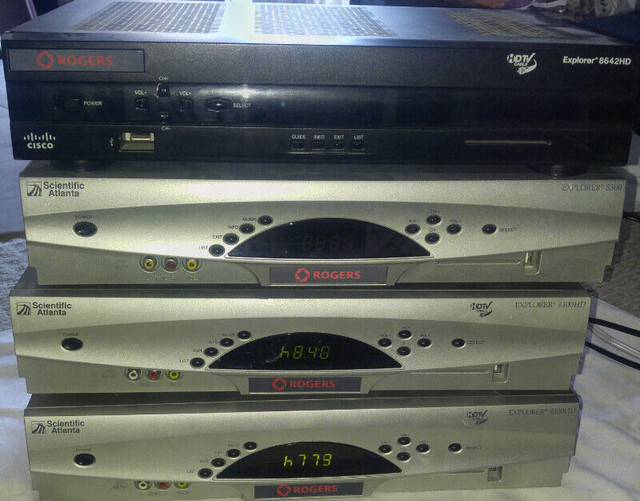 4 Rogers PVR's - Scientific Atlanta 8300 & Cisco Explorer 8642HD in Video & TV Accessories in London - Image 2