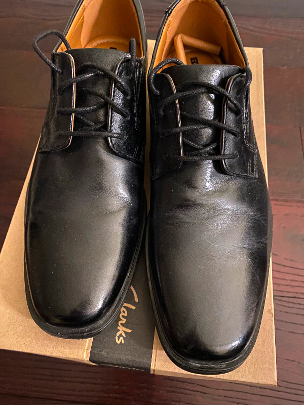 Men’s black leather dress shoes (size 7) in Men's Shoes in City of Toronto