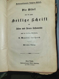 Old German Bible Luther