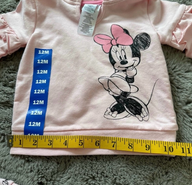 Disney Baby 2 Piece Set Hoodie & Joggers 12M  Pink  Mini Mouse  in Clothing - 12-18 Months in London - Image 4