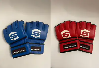 Official Strikeforce XL Red & Blue Gloves - NEW, View more