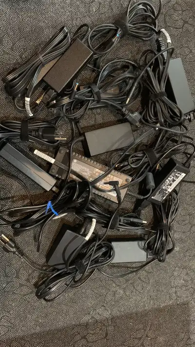 Mix laptop power AC adapters chargers HP Dell Microsoft, View more