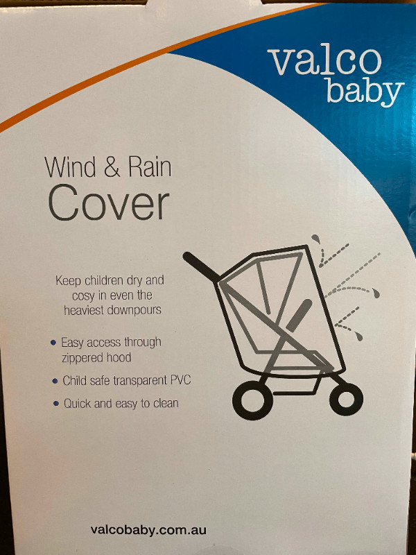 *BRAND NEW* Valco Baby Stroller Wind & Rain Cover (Snap Ultra) in Strollers, Carriers & Car Seats in City of Toronto - Image 3