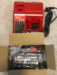 *New* Milwaukee high output XC 6.0 battery and dual charger 
