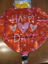 NEW Heart Helium Foil Balloons (5 in package)