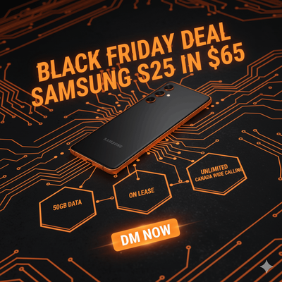 5. 50GB Super-Data & a New S25 for $65! Black Friday is Here. DM, View more