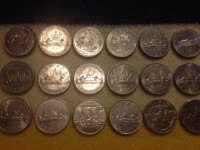 Old Canadian Nickel Silver Dollars 1968-1986 x 105 Coins +