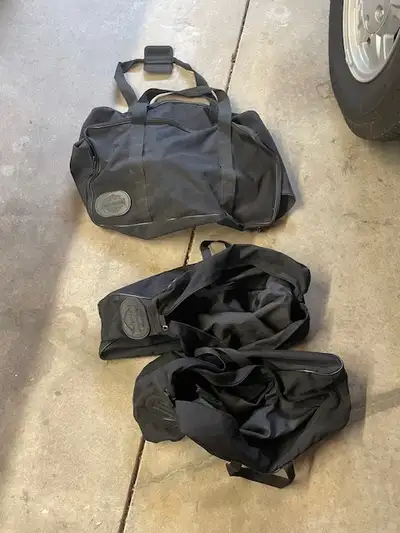 For sale a pair of Saddlebag zippered removeable liners and 1 tour pack zippered removeable liner. U...