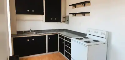 PLEASE READ ENTIRE AD. 1-bedroom apartment upstairs in quiet building. Kitchen, one BR, bathroom, li...