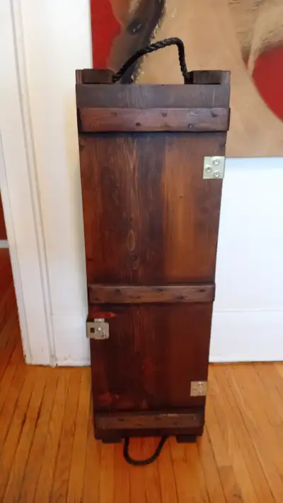 Vintage Military Case W/Nylon Rope Handles and Brass Fitting, View more
