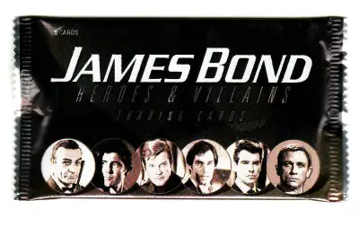 JAMES BOND HEROES AND VILLAINS FACTORY SEALED PACK, View more