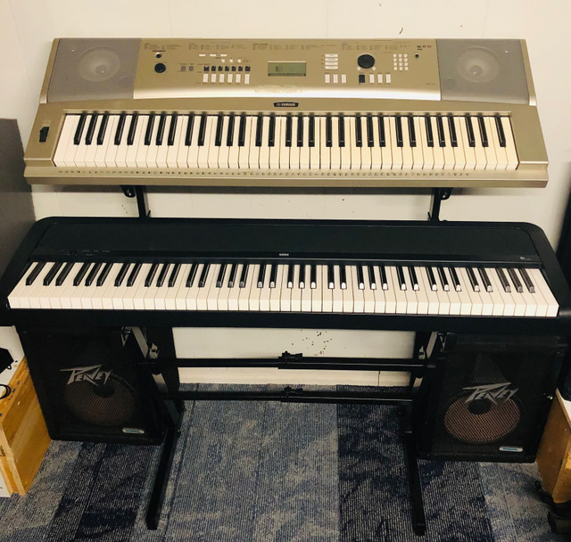 Digital Grand Piano and Keyboard With Stand in Pianos & Keyboards in Timmins