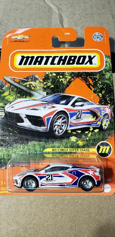 New, on perfect card. Matchbox Super Chase 2020 Corvette
