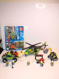 LEGO-Volcano Supply Helicopter & Volcano Exploration Truck