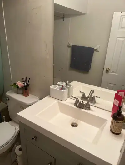One bedroom available in a 2 bedroom basement for rent for one clean female room mate. Jane and Lawr...