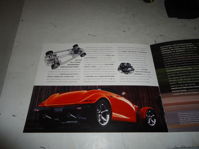 2001 PLYMOUTH PROWLER DEALER SALES BROCHURE. CAN MAIL in Arts & Collectibles in Belleville - Image 2
