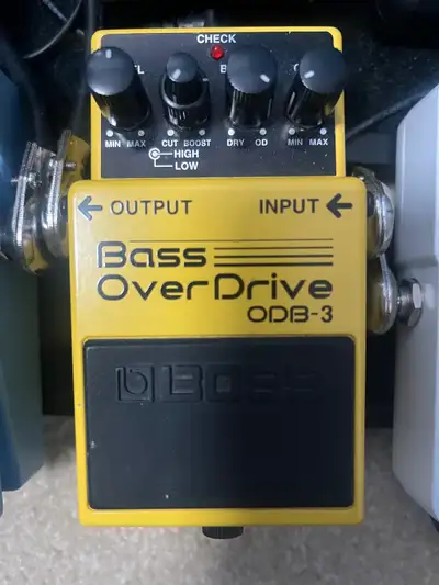 Boss Bass OverDrive ODB-1 bass guitar pedal.