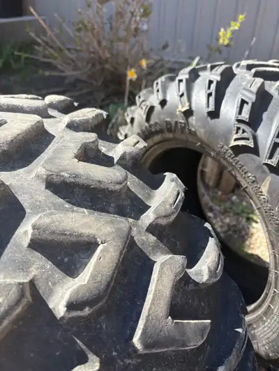 26 inch ITP tear cross tires off a Can-Am outlander 50% tread $200 obo