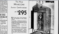 Collectors Item Antique Radio Combo Marconi Junior