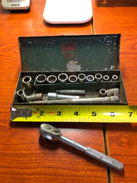 Vintage Britool Drive Socket Set 1950's AF, BA, England.