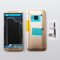 Front and back frame HTC one M9 gold brand new