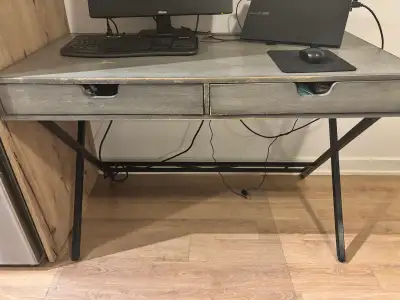 Wooden grey desk , View more
