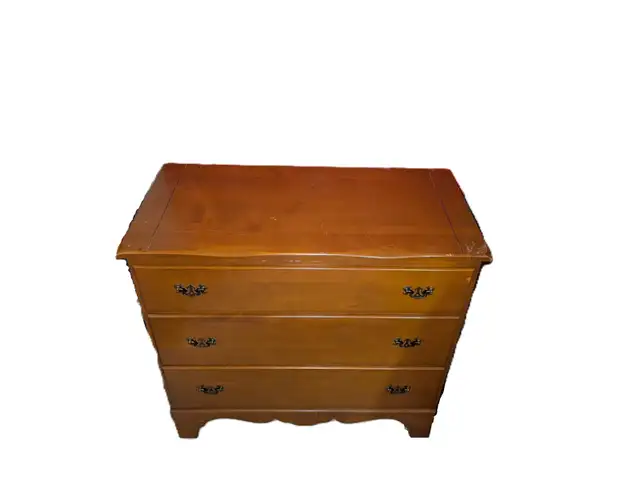 Low Boy Dresser with Wood Framed Mirror