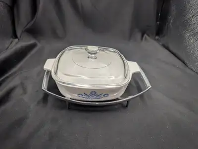 Vintage 4 Cup Corning Ware Cornflower Casserole Dish With Lid, View more