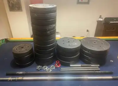 400lbs Weights + Bars, View more
