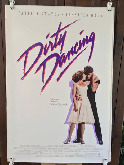 “DIRTY DANCING” (1987) Original 27x41 US One Sheet Movie Poster Patrick Swayze, Jennifer Grey Check...