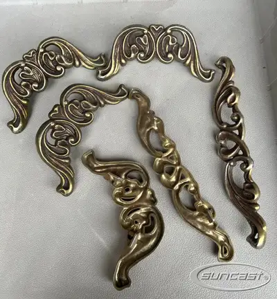 Vintage Brass Mirror Brackets, View more