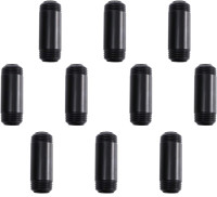 1/2" x 2" Black Painted Iron Pipe 10 Pack Metal Pipe Nipple