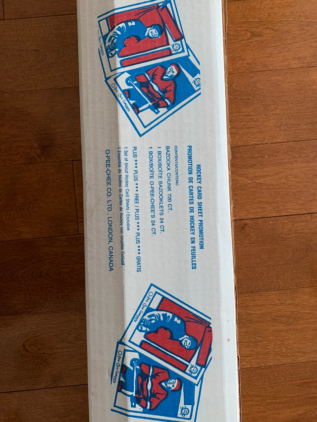 O-PEE-CHEE Bazooka NHL Hockey Card Bubble Gum Uncut Sheet Set.  in Arts & Collectibles in Oshawa / Durham Region - Image 3