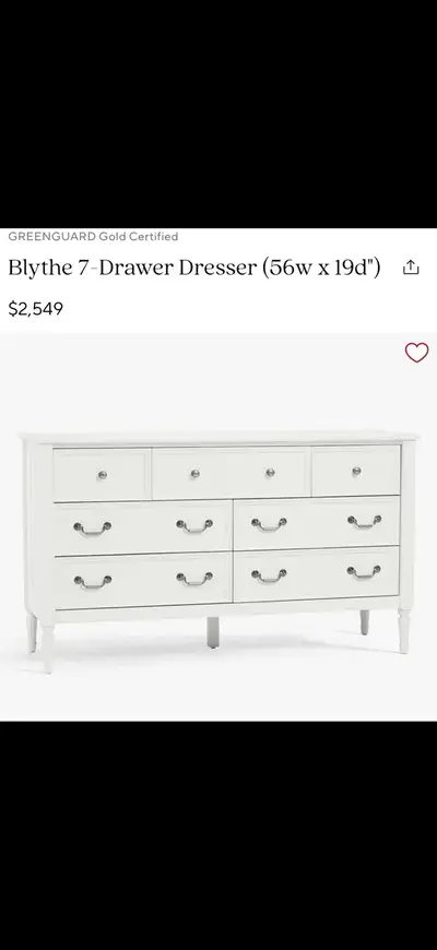 Pottery Barn Crib & Dresser - Sold Together of Seperate, View more