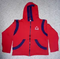 2 child Red Hoodies : Sz 7/8 and 10/12:  Clean,ExcCondition