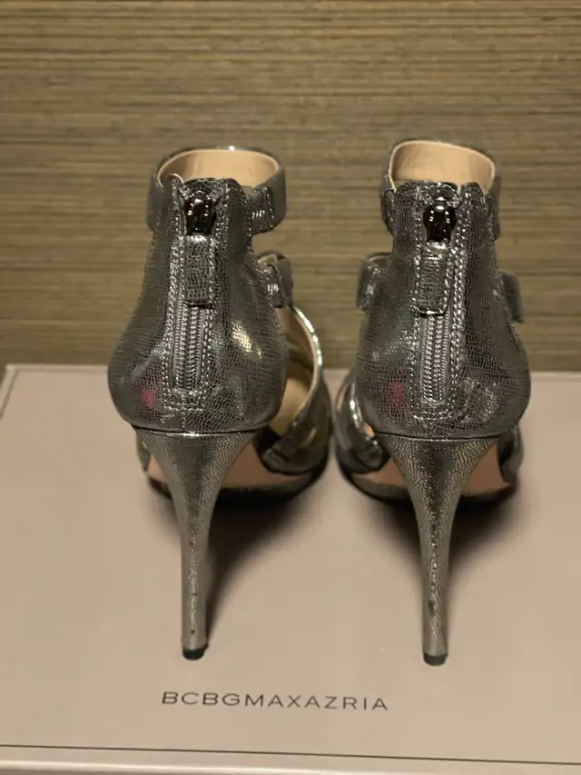 BCBGMAXAZRIA Pewter Iguana High Heel, NEWER! @$260@Party in Women's - Shoes in Edmonton - Image 3