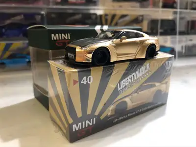 Mini GT LB ⭐️ Works Nissan GT-R Satin Gold w/Carbon (Box #40), View more