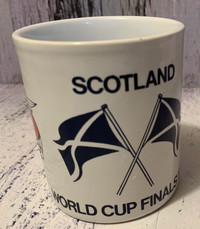 HTF Vintage Kiln Craft 1982 World Cup Soccer Finals SCOTLAND Mug