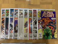 Alpha Flight Comic Lot 15 books!!