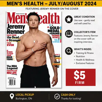 Men’s Health Magazine – July/August 2024, View more