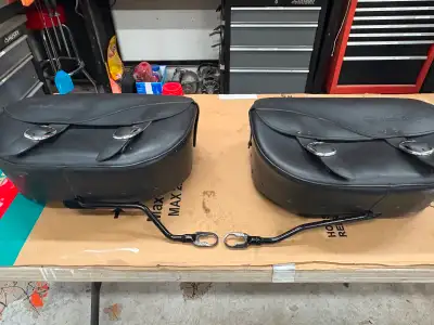 I have a great pair of saddle bags for a 2007 and up softail with mounting hardware asking . They ar...